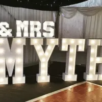 Wedding Light Up Led Letters Hire Mr And Mrs