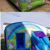 Unicorn Bouncy Castle Slide And Ball Pool