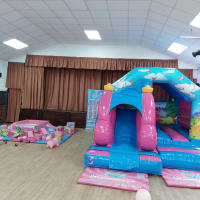 3d Princess Combi Bouncy Castle And Soft Play Package