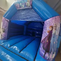 Blue Frozen Bouncy Castle