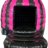 Glitter Pink Black Disco Dome