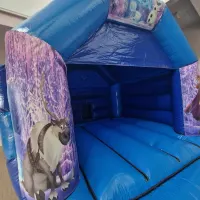 Blue Frozen Bouncy Castle