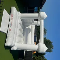 White 12ft X 12ft Bouncy Castle