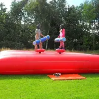 24ft X 20ft X15ft Party Party Slide 35f Tx 11ft Bungee Run  20ft X20ft Gladiator Duel  40ft Party Party Assault Course.