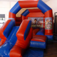 Red And Blue Combo Castle - Paw Patrol Theme