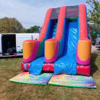 10ft Platform Multicoloured Slide