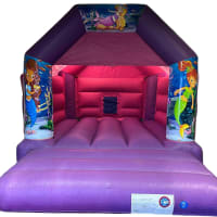Pink And Purple Bouncy Castle 11ft X 15ft
