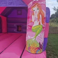 Pink Mermaids Bouncy Castle