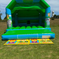 Jungle Themed Green And Blue Castle