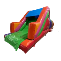 45ft Spiral Multi Coloured Obstacle Course