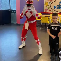 Red Power Ranger Mascot