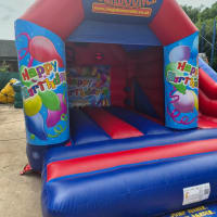15ft X 15ft Happy Birthday Themed Bouncy Castle