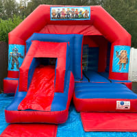 Red And Blue Combo Castle - Roblox Theme