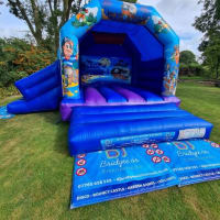 Pirate Themed Combo Side Slide Bouncy Castle