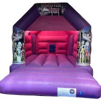 Pink And Purple Bouncy Castle 11ft X 15ft