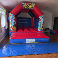 Red And Blue Bouncy Castle