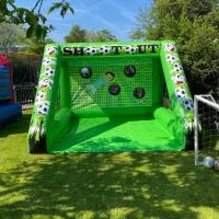 Football Themed Bouncy Castle And Football Penalty Shootout Package