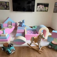 White And Gold Rocking Horse