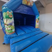 Blue Farmyard Bouncy Castle