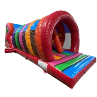 45ft Spiral Multi Coloured Obstacle Course