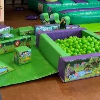 Green Jungle Soft Play With Ball Pool And Didi Cars