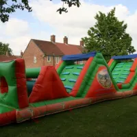 24ft X28ft X15ft Disney Megga Slide & 40ft Assault Course & Rodeo Bull(4 Hours) & 15ft X 21ft Disney Theme Slide Castle