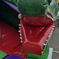 3d Dragons Lair Bouncy Castle With Slide