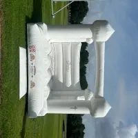 White 12ft X 12ft Bouncy Castle