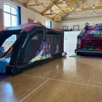 Disco Inflatable Assault Course And Slide Hire Hadleigh