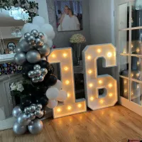 2 Led Numbers And Balloon Display