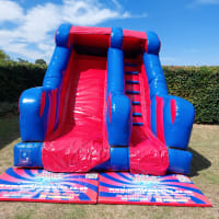 8ft Red And Blue Platform Slide