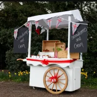 Strawberries Cream Cart Hire