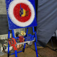 Axe Throw With Throwing Stars And Thomahawks