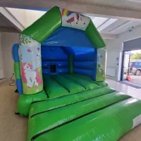 Green Unicorn Bouncy Castle