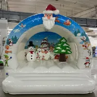 Christmas 3d Bouncy Castle