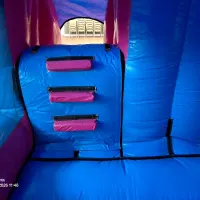3d Princess Carriage Bouncy Castle Slide