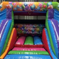 Double Slide Party Theme Bouncy Castle