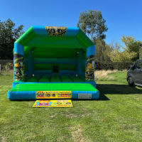 Construction Themed Green And Blue Castle
