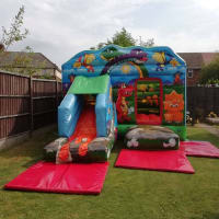 Dinosaur Bouncy Castle With Slide