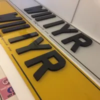 4d Acrylic Car Number Plates