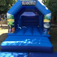 11ft X 15ft Seaworld Themed Bouncy Castle - Blue