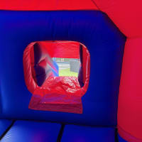 Red And Blue Combo Castle - New Spiderman Theme