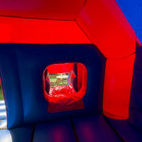 Red And Blue Combo Castle - Minecraft Theme