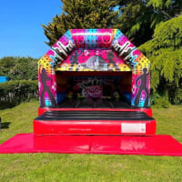 Disco Theme Disco Ready Bouncy Castle