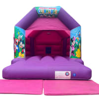Pink And Purple Bouncy Castle 11ft X 15ft