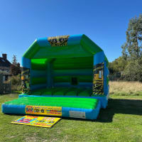 Construction Themed Green And Blue Castle