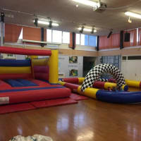 Didi Car Racetrack  Low Height H Frame Kids Bouncy Castle