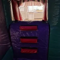 3d Dino Slide Castle And Air Juggler Ballpool
