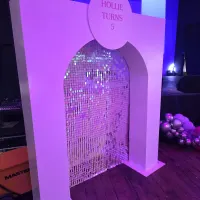 Arched Sequin Wall