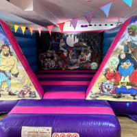 12ft X 12ft Low Height Pirates And Treasure Bouncy Castle